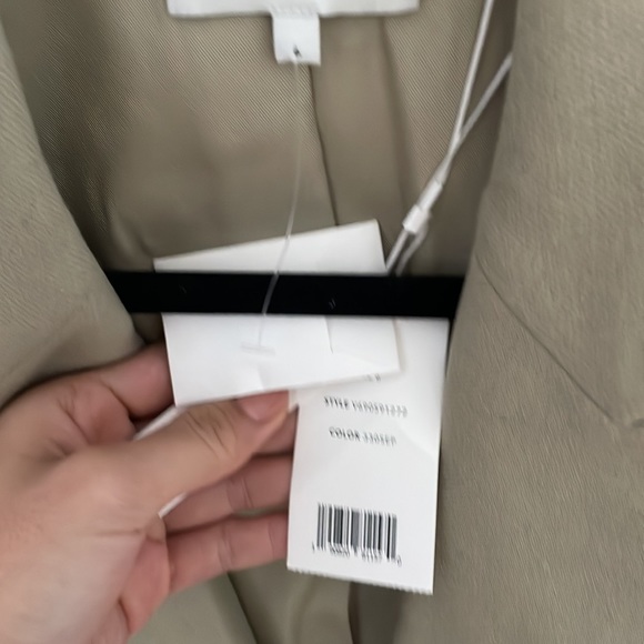 NWT VINCE Women's Double-breasted Twill Blazer - Picture 5 of 7